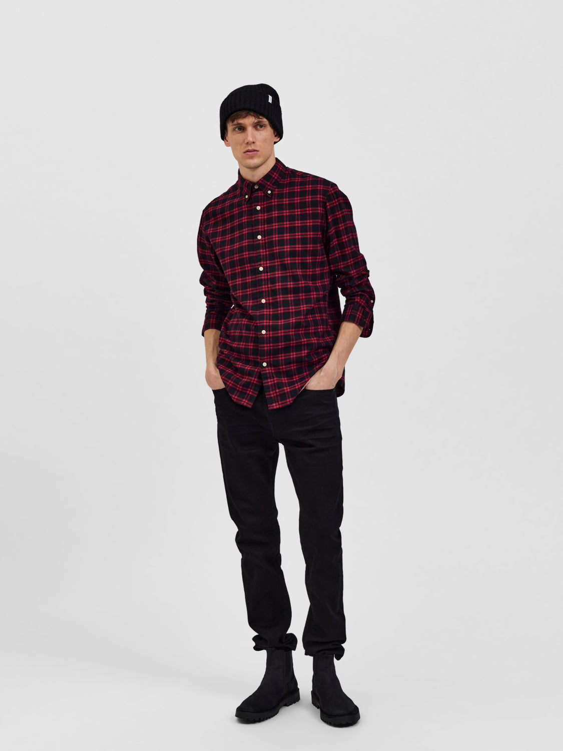 SELECTED HOMME - 175-SLIM Leon 24001 Jeans - Black Denim